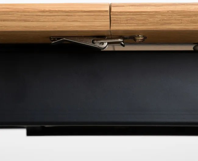 Rozkladací stôl 708862 A béžový / čierny