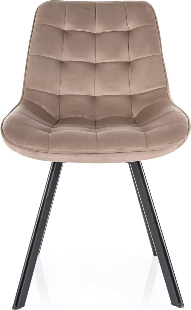 SI Monti Velvet stolička tmavá béžová