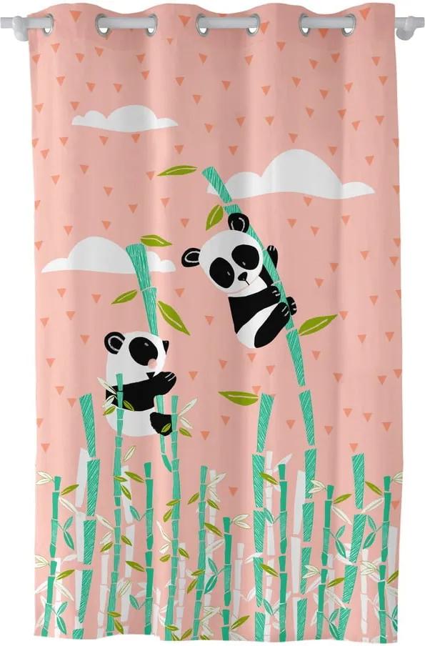 Záves Moshi Moshi Panda Garden, 135 × 180 cm