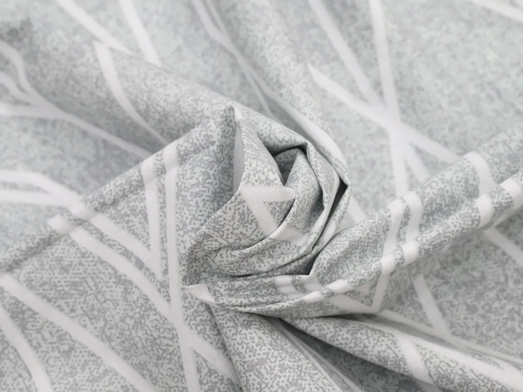 Krepové obliečky z Renforcé bavlny GRAY STRIPES sivé Rozmer obliečky: 70 x 90 cm | 140 x 200 cm