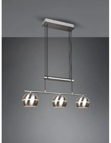 Trio - Luster na lanku FLETCHER 3xE14/40W/230V matný chróm