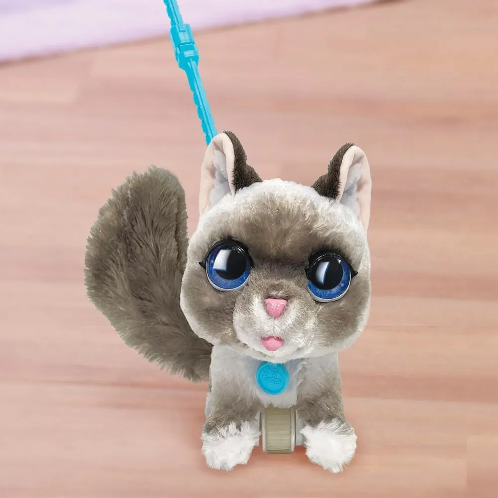 FurReal Wag-A-Lot Kitty, interaktívna, biela/sivá