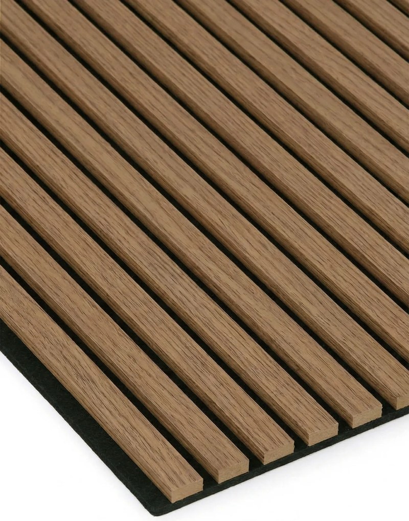 Drevený akustický panel, 2400 x 600 mm, B2BP012, dub koňakový
