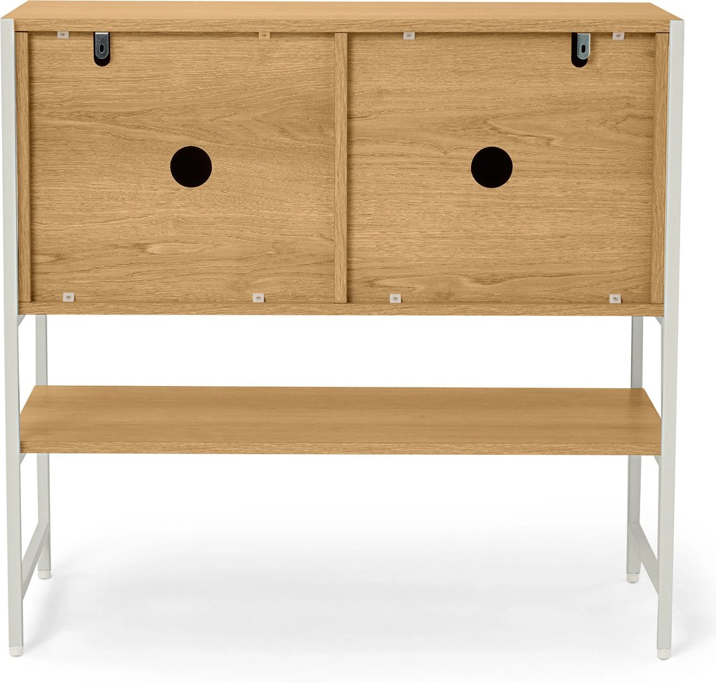 Detský komoda »GRADE« s posuvnými dverami, vzhľad dreva