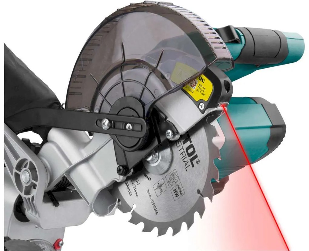 EXTOL INDUSTRIAL Pokosová AKU píla s posuvom, Share20V, bezuhlíkový motor, 1x2Ah Li-ion, nabíjačka 8791826