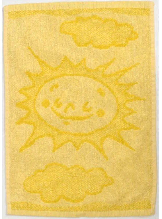Detský uterák BEBÉ slniečko žltý 30x50 cm