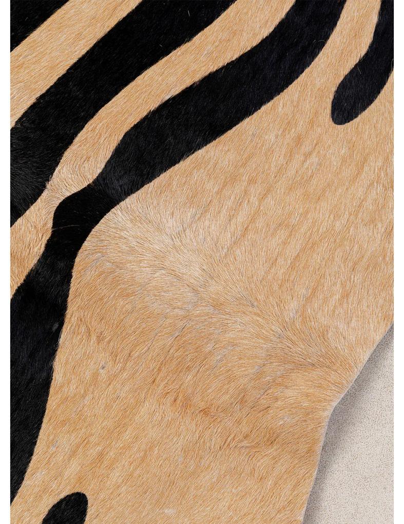 Zebra koberec béžovo-čierny 204x232 cm