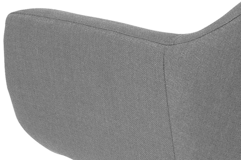 Elegantné otočné kreslo Almond, svetlosivé