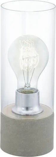 Eglo 94549 - Stolná lampa TORVISCO 1xE27/60W/230V šedá