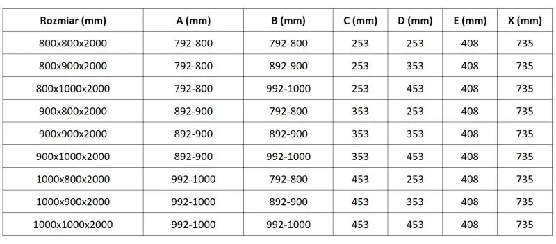 Mexen Lunar, L pravý polkruhový sprchový kút 90 x 70 cm, 8mm číre sklo, čierny profil, 833L-090P-070L-70-00
