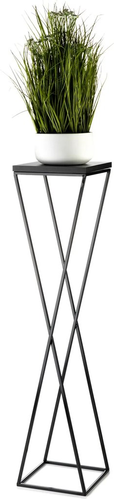 STOJAN NA KVETINÁČ LOFT6 100X24X24 CM ČIERNA