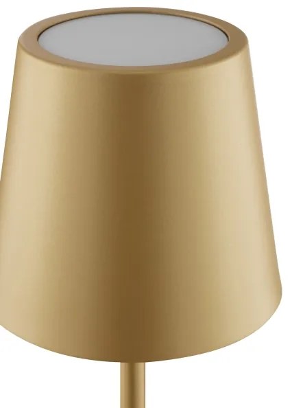 Brilliant - LED nabíjateľná stmievateľná dotyková stolná lampa ELORA LED/2,5W/5V 2700K IP44 zlatá