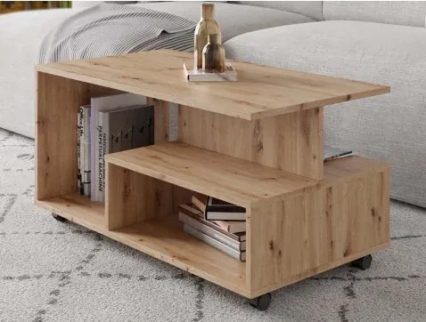 Konferenčný stolík na kolieskach Astor, dub artisan%