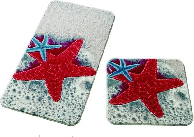 Sada 2 kúpeľňových podložiek Confetti Bathmats Starfish