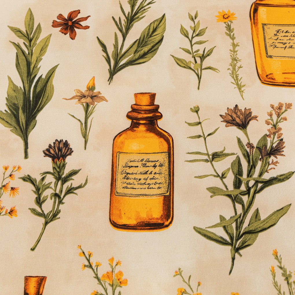 Obliečky z mikrovlákna APOTHECARY krémové Rozmer obliečky: 70 x 90 cm | 140 x 200 cm