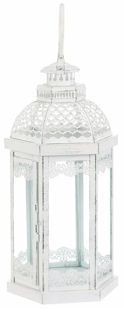 Súprava kovových lampášov Magnificenza 3 ks, biela