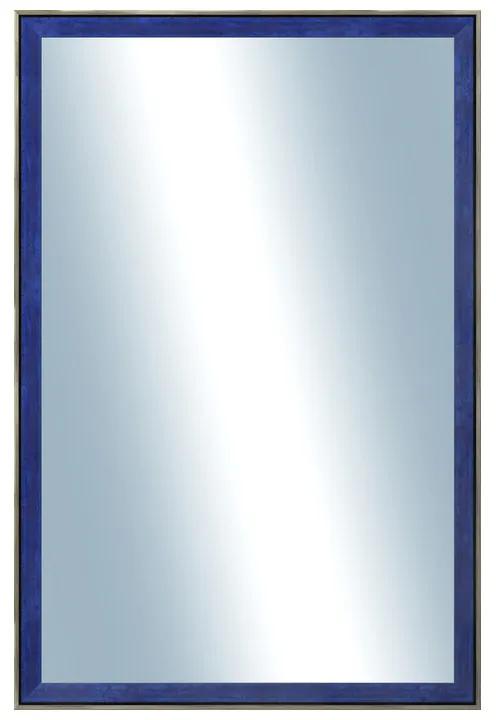 DANTIK - Zrkadlo v rámu, rozmer s rámom 40x60 cm z lišty Inclinata colori modrá (3139)