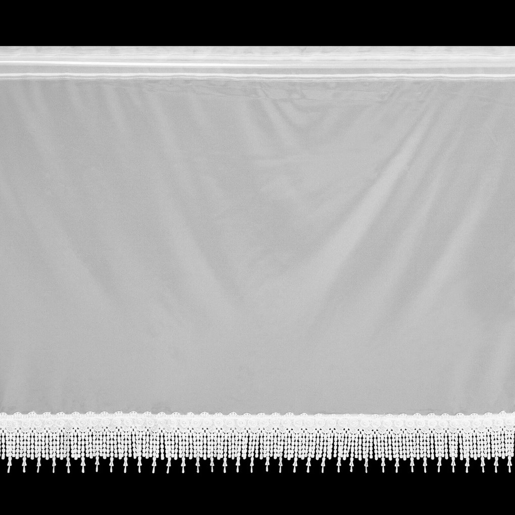 KRÁTKA ZÁCLONA NA PÁSKE FELICIANA 150X70 CM KRÉMOVÁ