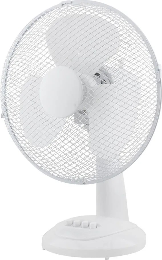 FK Technics Stolný ventilátor 30cm, biely, 3 rýchlosti, 40W FK0147