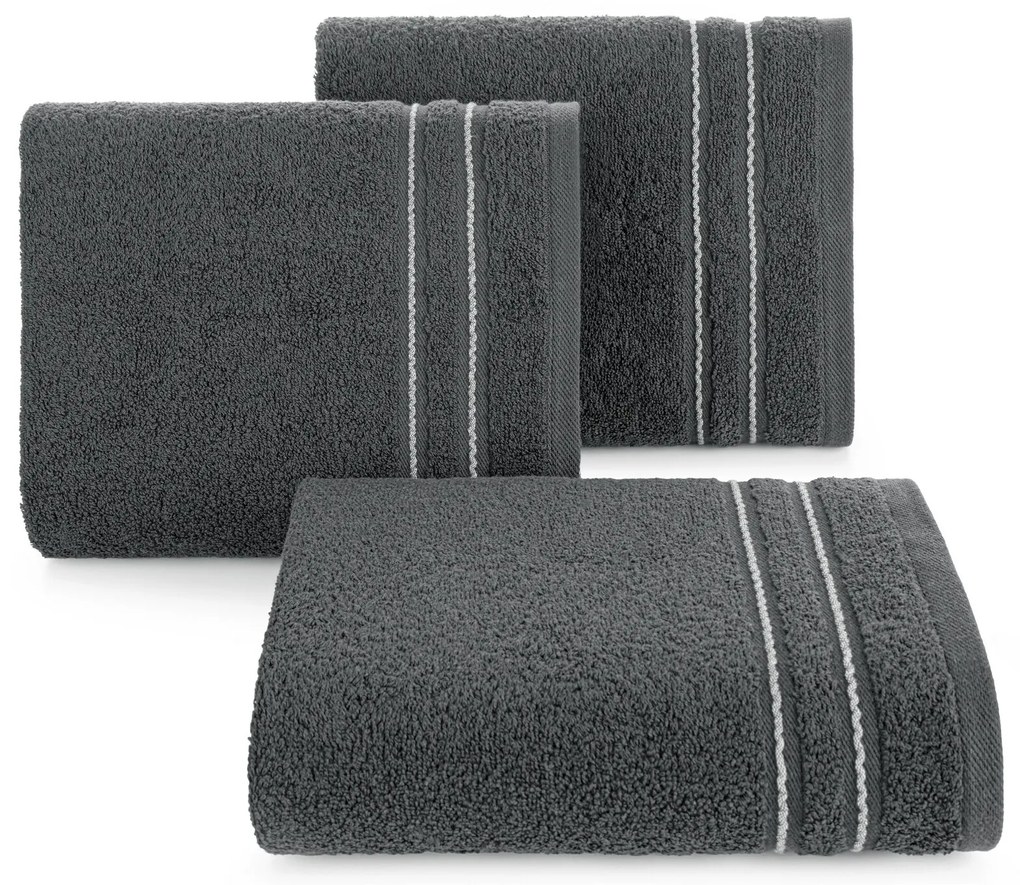 BAVLNENÝ UTERÁK EMINA 50X90 CM SIVÁ