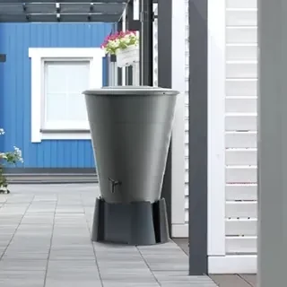 Sud na dažďovú vodu, 210 l, sivá