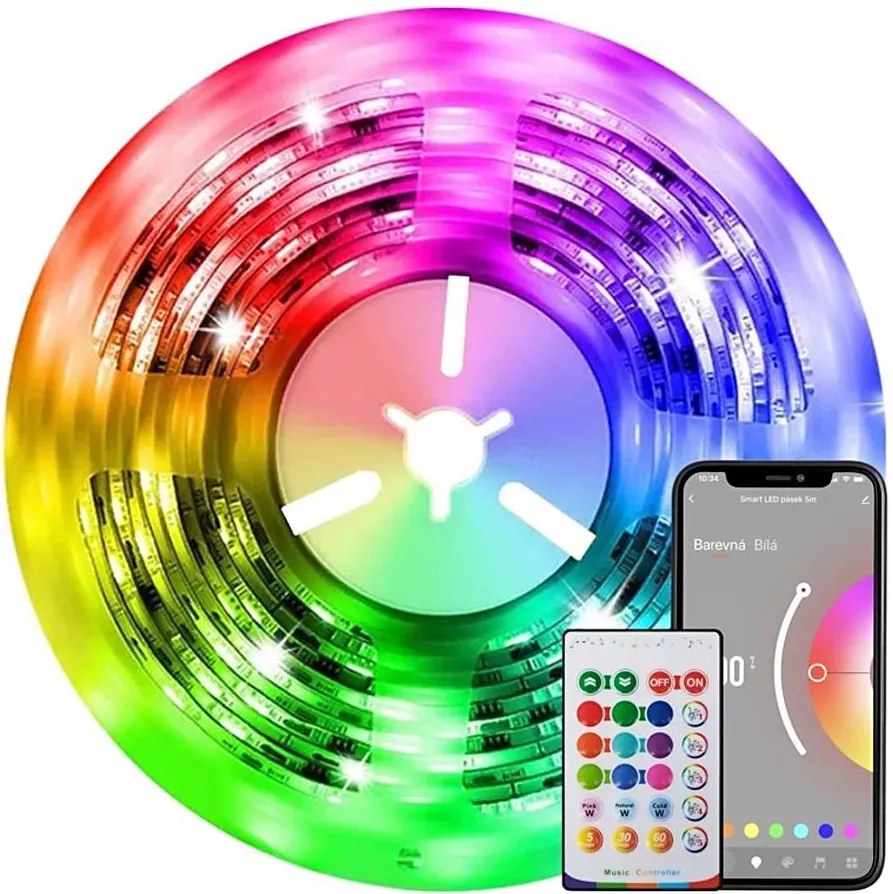 Immax NEO 07775L- LED RGB+CCT Stmievateľný pásik 48W/230V 10 m IP65 Wi-Fi Tuya+DO