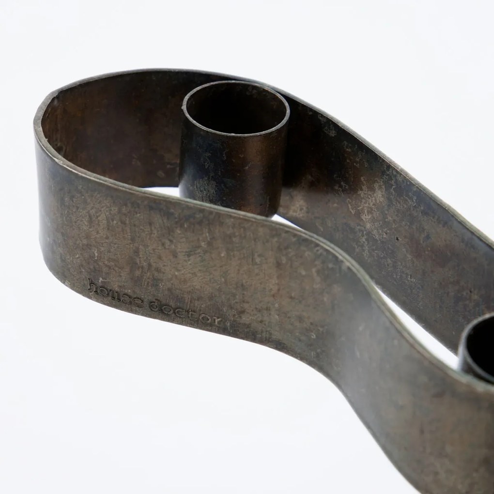 House Doctor Adventný svietnik Flood Antique Brown