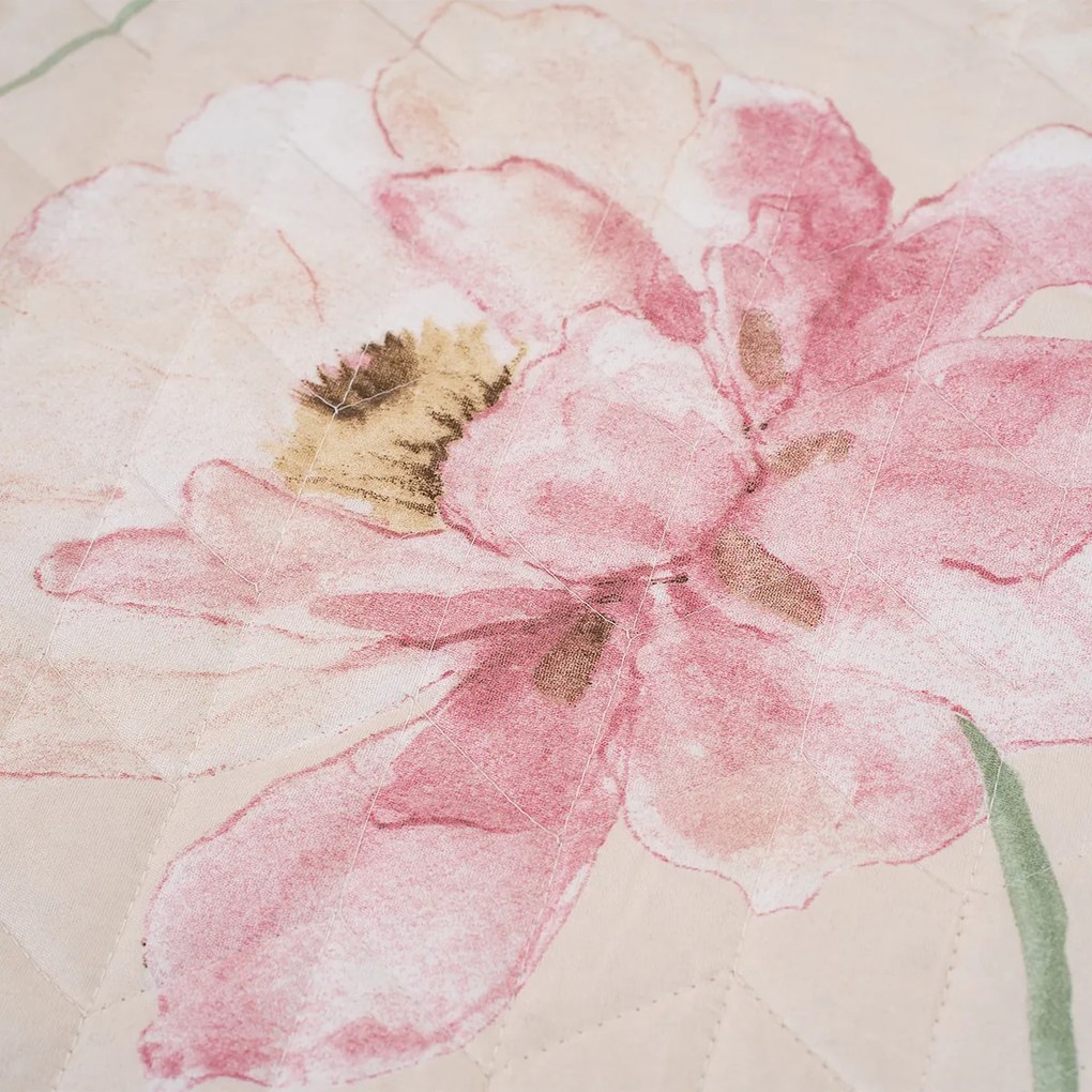 4Home Prehoz na posteľ Pink romance, 220 x 240 cm + 2x 40 x 40 cm