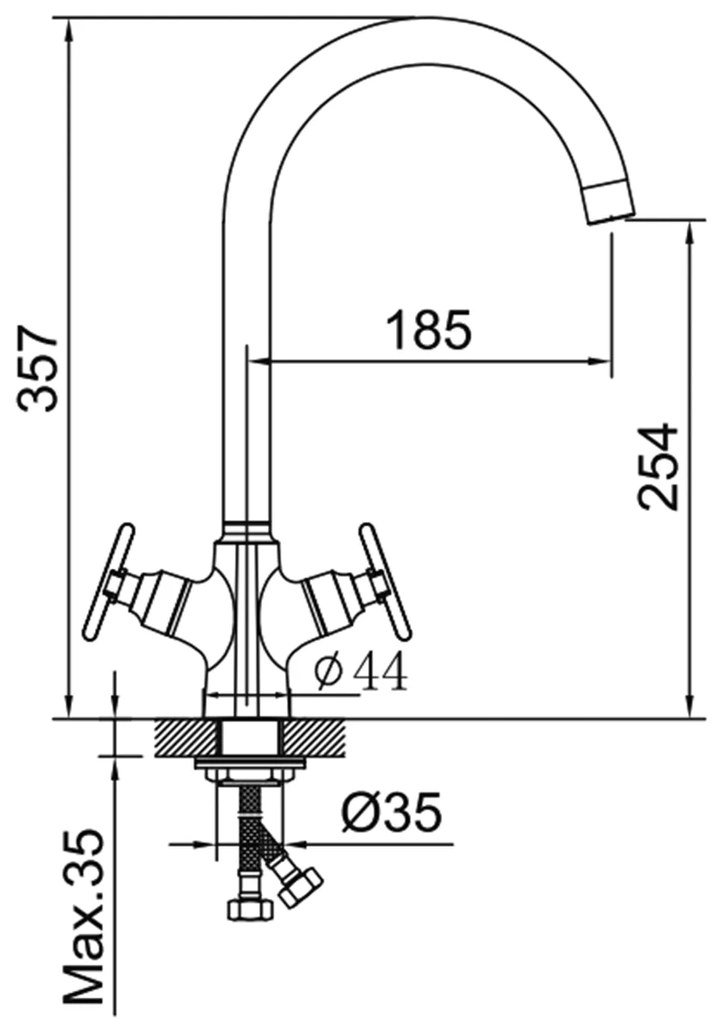 Sapho Sapho, XELLA stojánkova drezová batéria, grafitová, XE603GM