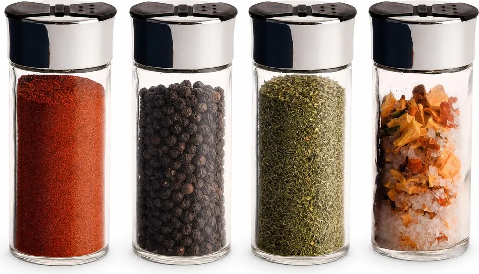 Orion Korenka, sklenená, s čiernym viečkom a sypátkom, 100 ml SPICE BLACK