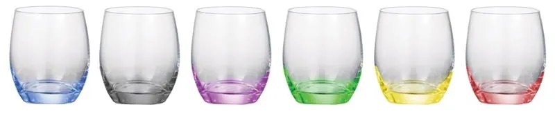 BOHEMIA RAINBOW POHÁR NA WHISKY 300ML SADA 6 KS