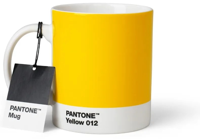 Žltý keramický hrnček 375 ml Yellow 012 – Pantone