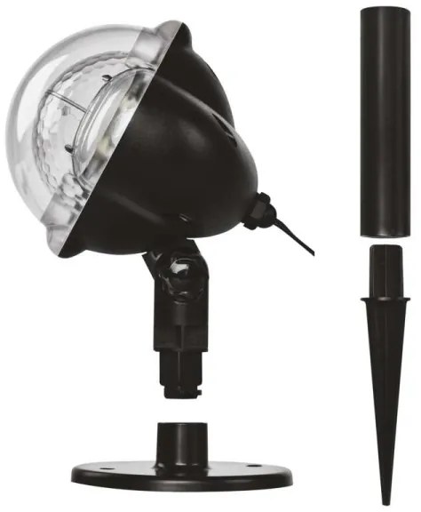 LED Vianočný vonkajší projektor LED/4W/230V IP44 teplá/studená biela