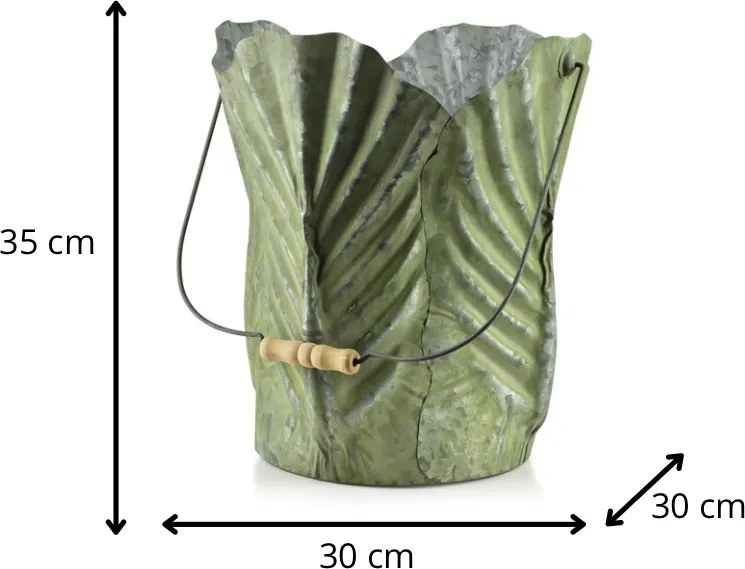 Květináč MARINA 30x35 cm zelený