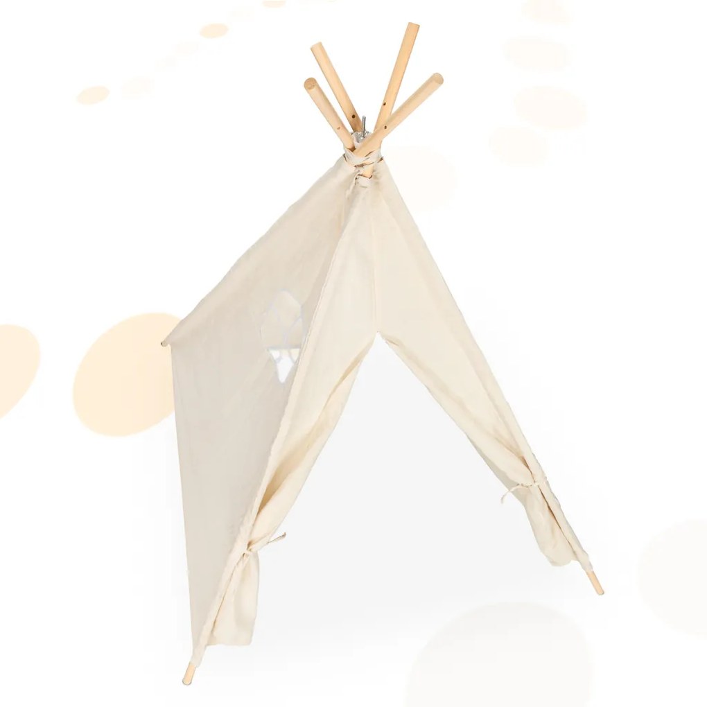 KX KX5187 Detský stan Tipi Wigwam 135 cm sivý