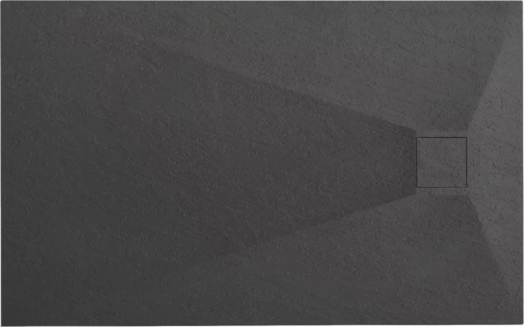 Rea Magnum Black, sprchová vanička 1000×800×25 mm, čierna matná, REA-K3907