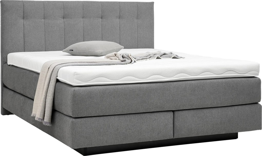 XXXLutz BOXSPRINGOVÁ POSTEĽ, 180/200 cm, sivá Beldomo - Sleep - Postele - 002873002402