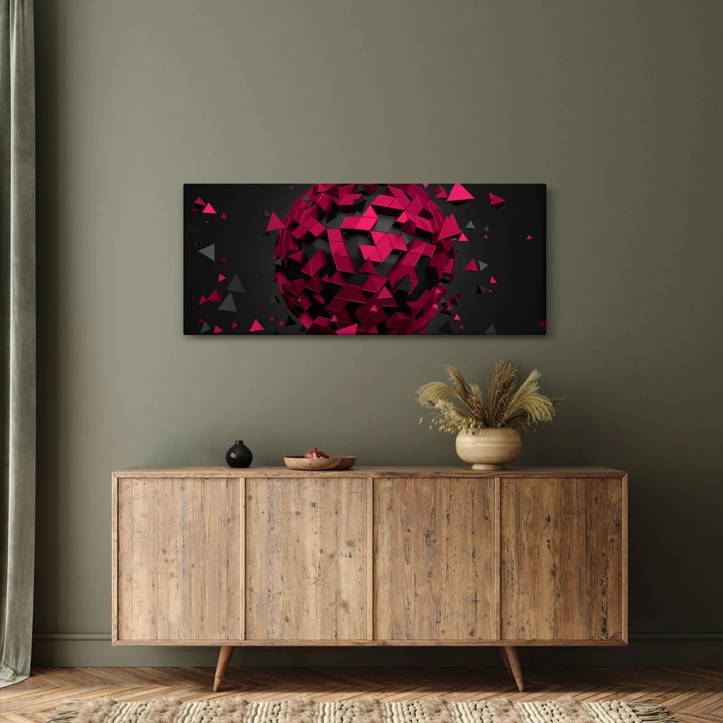 Obraz 3D abstrakcie (120x50 cm)