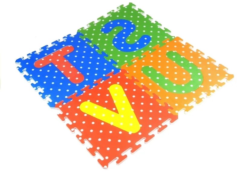 LEAN TOYS Puzzle abeceda - farebné