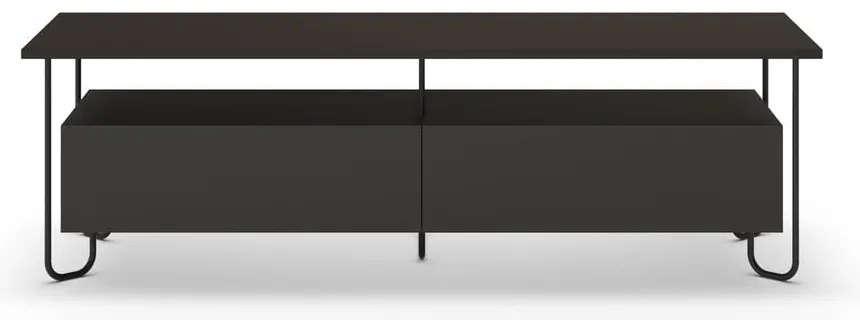 Čierny TV stolík 150x45 cm Dilly – Marckeric