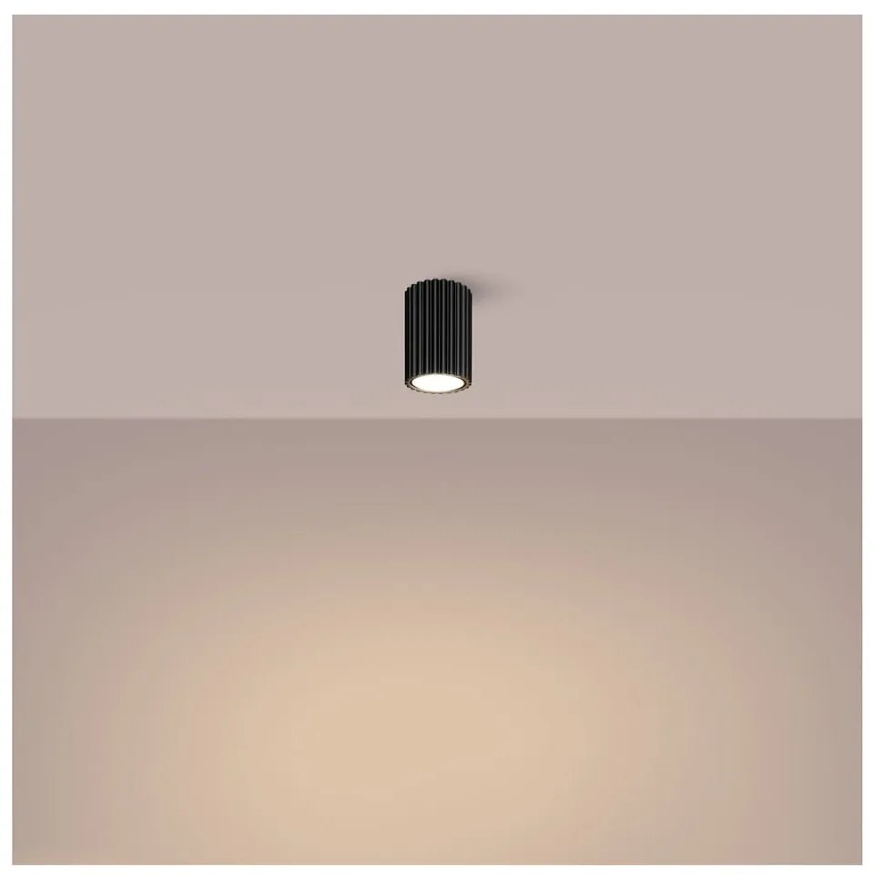 Čierne bodové svietidlo Gleam – Sollux