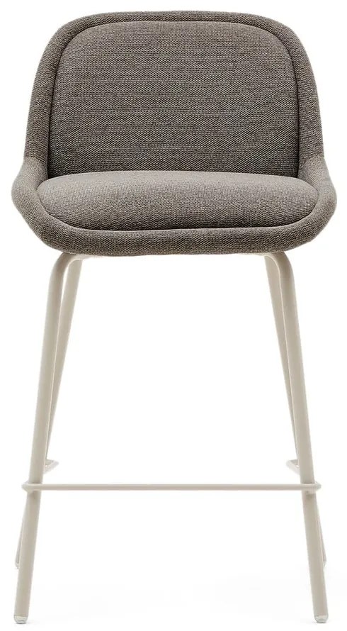 Barová stolička sivobéžová (výška sedadla 65 cm) Aimin – Kave Home