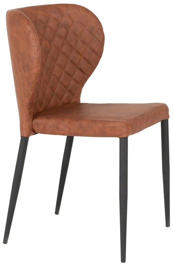 Koňakovohnedé jedálenské stoličky v súprave 4 ks Pisa – House Nordic
