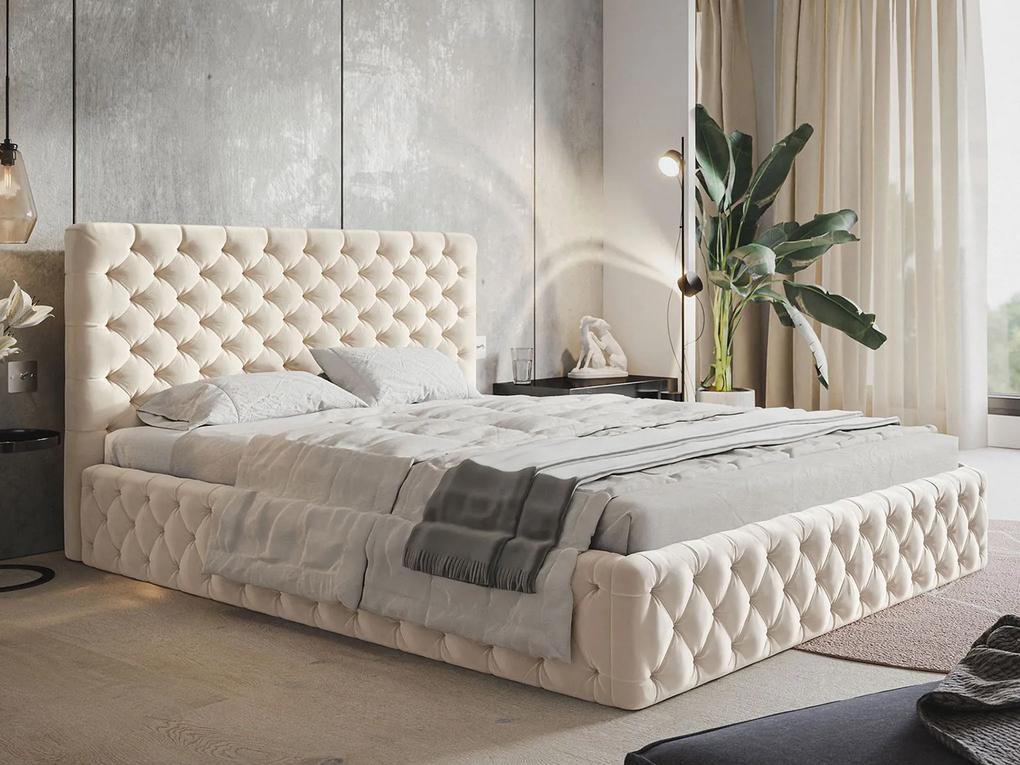 PROXIMA.store - Luxusná čalúnená posteľ SKYLAR ROZMER: 140 x 200 cm