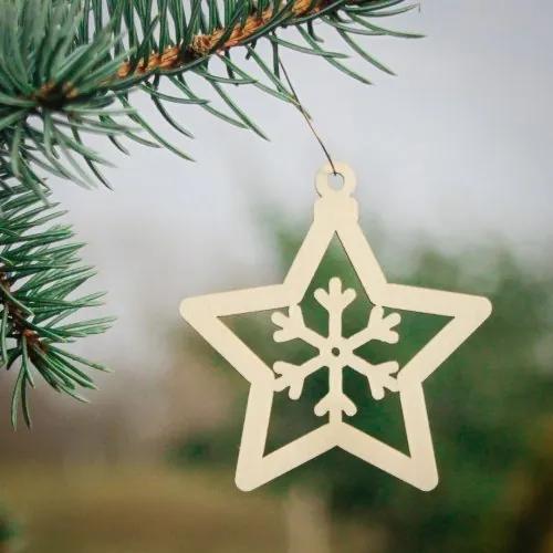 Ozdoba na stromček - vianočná hviezda