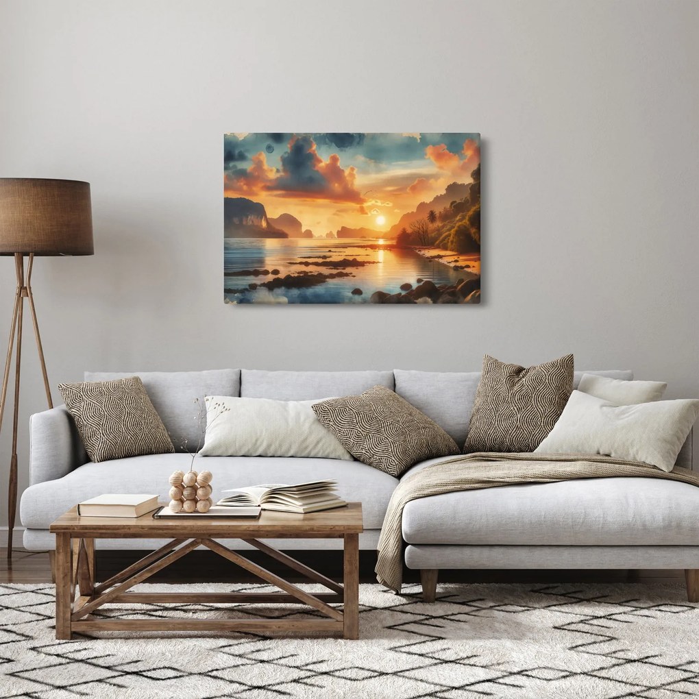 Obraz - Pohľad z pláže (90x60 cm)