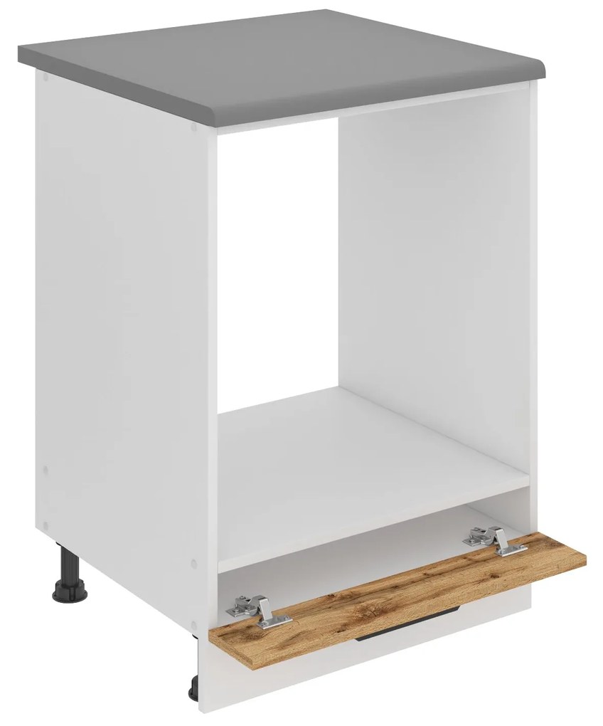 Kuchynská skrinka Belini Premium Full Version spodná pre vstavanú rúru 60 cm dub wotan s pracovnou doskou