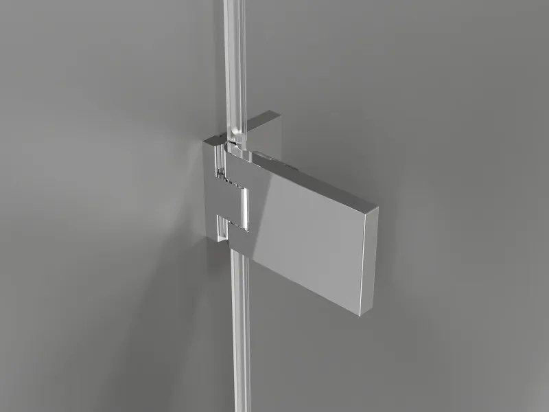 Mexen Lunar-F Duo, skladací sprchový kút 95 x 80 cm, 6mm číre sklo, chrómový profil, 836-095L-080P-01-00