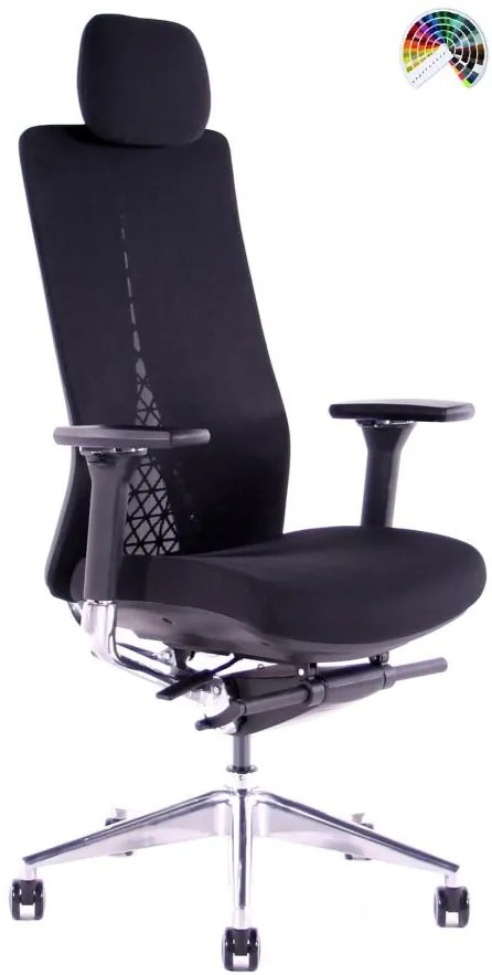 SEGO Kancelárska stolička EGO BLACK & WHITE čalúnenie PACIFIC koženka