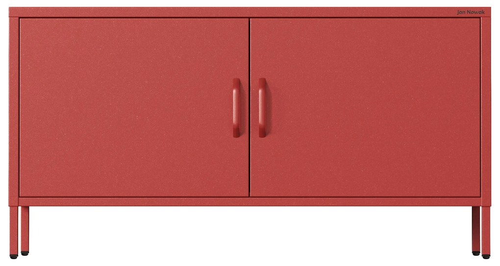 TV stolík na nožičkách ROSA, 1150 x 595 x 400 mm, Modern: červená farba